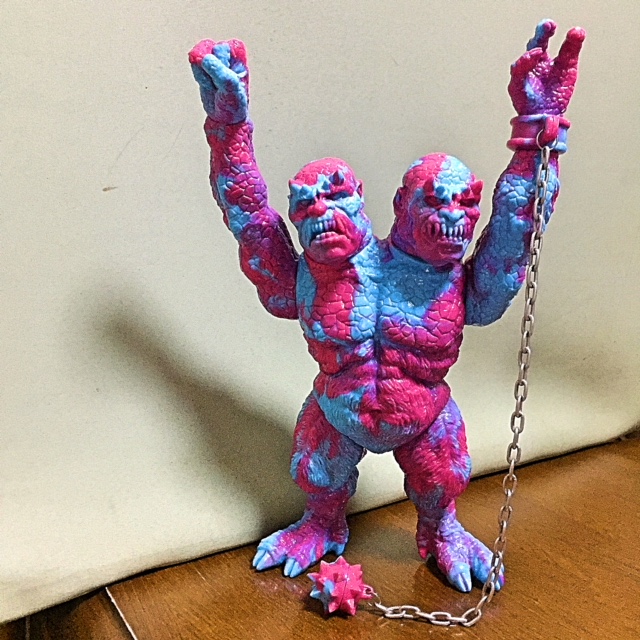 Amazon.co.jp: SX TOY 野蛮人 双頭巨人 ソフビ パープル 検