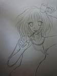 紙に描いた下絵（アナログ）