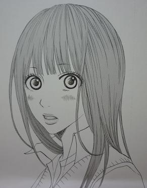 目の描き方をちょっと変えただけで左右のバランスがとれなくなった汗