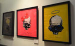 これは、ラフォーレ原宿の１階に展示されていた絵画展みたいなやつの写真です。ドクロなんですがちょっと可愛かったので、写真をとってきました。