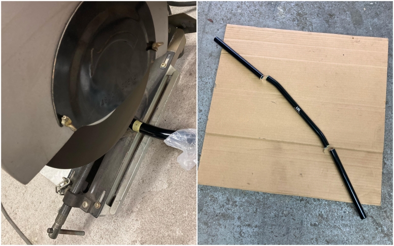 バイクのハンドルをカットしてセパハンに使う加工