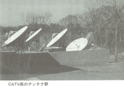 外国CATVパラボラアンテナ群