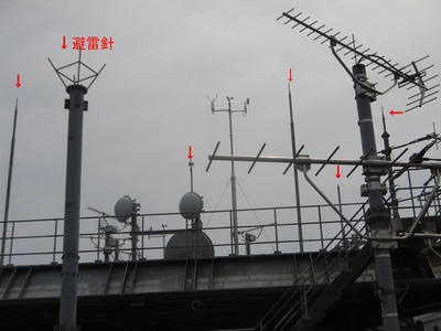 タワー屋上アンテナ密集地