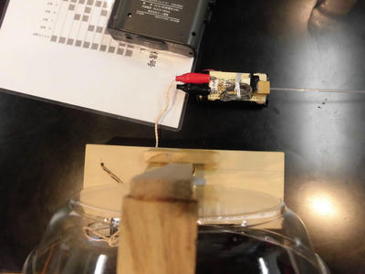 圧電素子スピーカーとアンプ・光変換