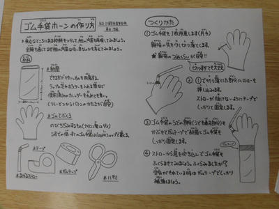 ゴム手袋ホーンの作り方