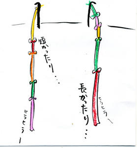 長かったり、短かったり