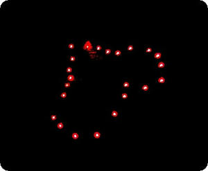 ハートのはなび