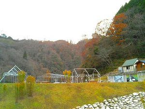 キャンプ場も冬支度