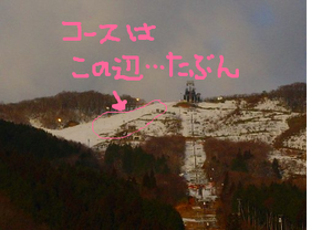 コースはこの辺&hellip;たぶん