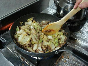 簡単料理レシピ,麻婆白菜風炒めものの作り方