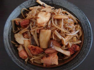 料理レシピ,超簡単市販のやきそばの作り方