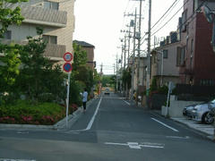 多摩川への道