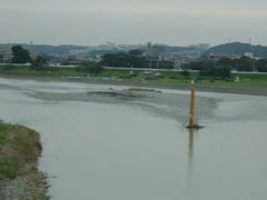 多摩川原橋からの多摩川の風景