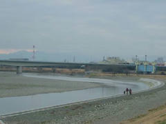 冬の多摩川