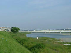 多摩川の風景