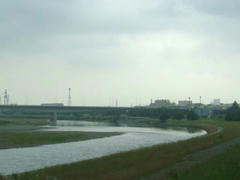 多摩川の風景