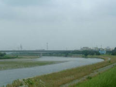 多摩川の風景