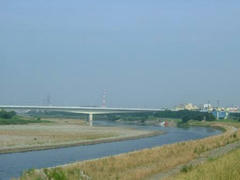 多摩川ぼ風景