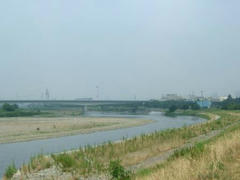 多摩川の風景
