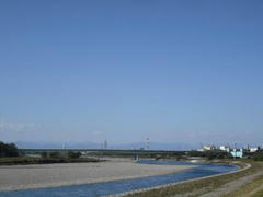 多摩川の風景