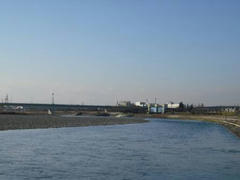 冬の多摩川