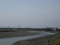 多摩川の風景