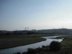 多摩川の風景