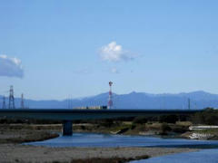多摩川の風景