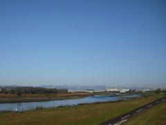 多摩川の風景
