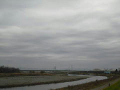 多摩川の風景