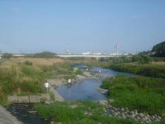 多摩川風景