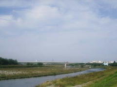 多摩川の風景