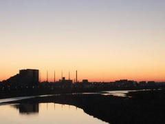 多摩川☆初日の出
