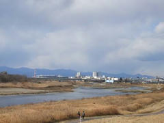 多摩川の風景