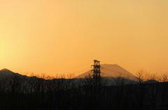 多摩川・夕焼け