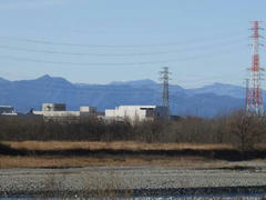 多摩川の四谷付近の風景