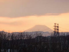 多摩川の夕焼け