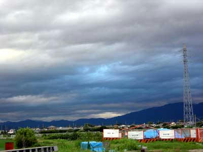 青空ではなくて……