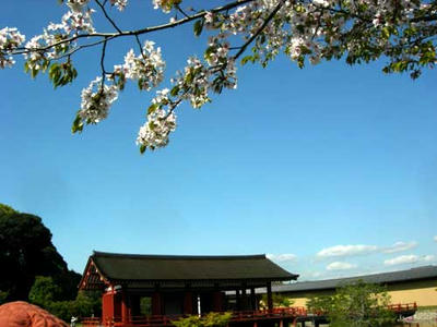 東院庭園にて