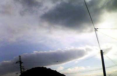 ある日の西の空