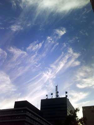 ある日の東の空