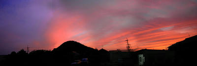 畝傍山夕景
