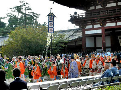庭上一曲の終了
