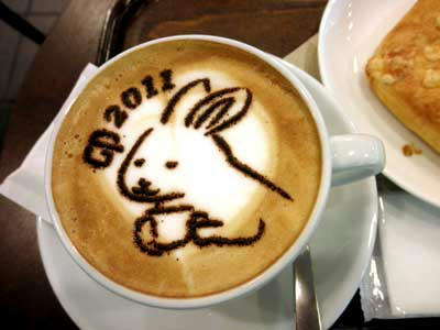 うさぎカプチーノ