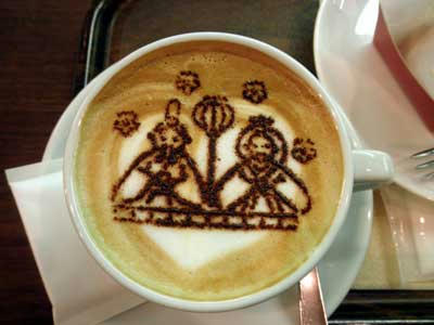 お雛様カプチーノ