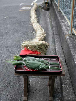 今年の藁蛇登場