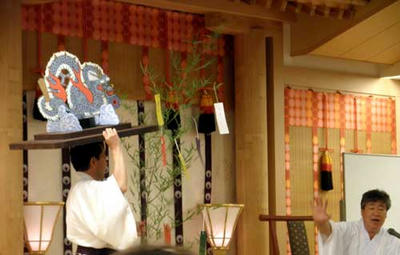 おん祭りに現れる龍のモチーフとして