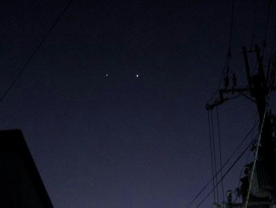 木星と金星……(゜.゜)