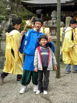 左大臣役の男の子