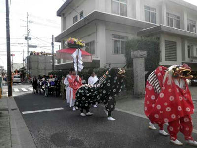 二匹の獅子